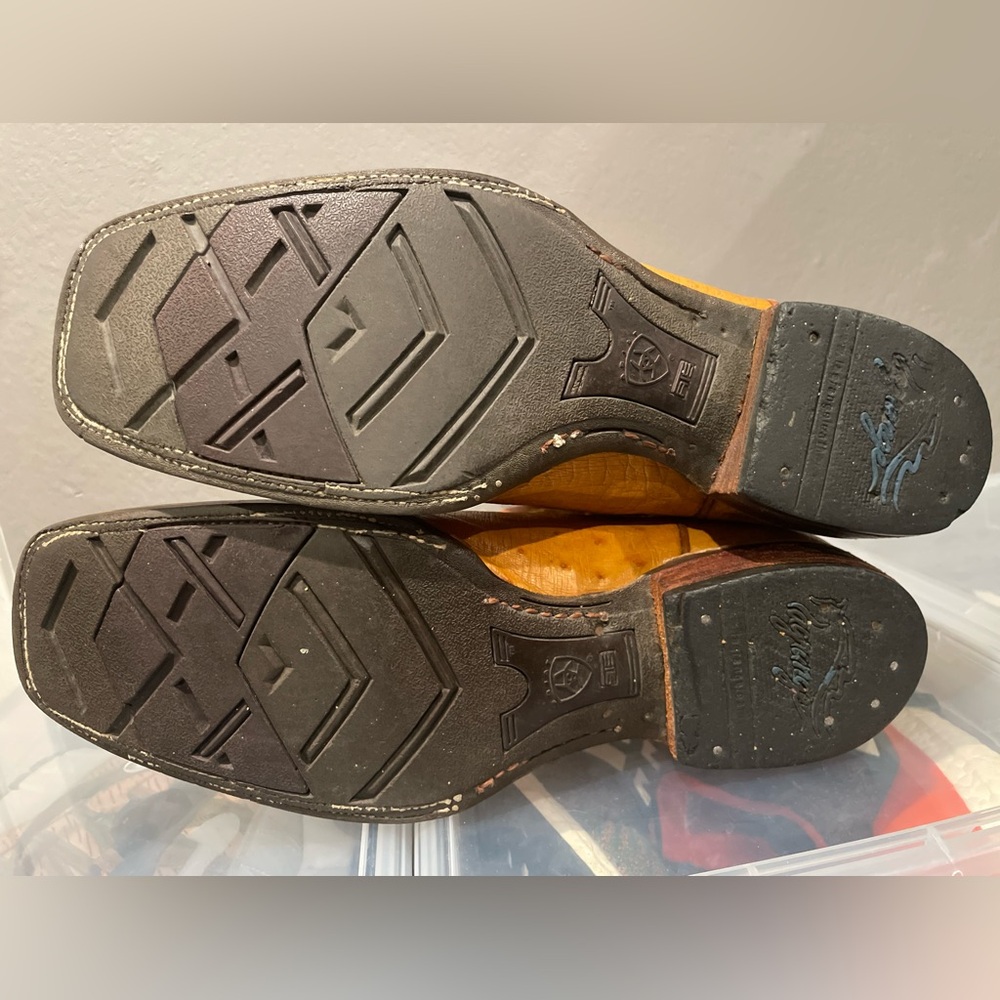 Vintage La Grange Ostrich Boots 10 1/2 - Picture 14 of 15